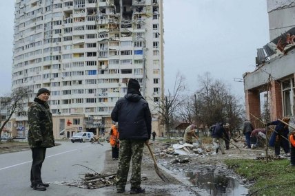 Фото зруйнованого будинку на Київщині