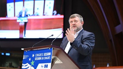 Олександр Корнієнко у Раді Європи. Фото пресслужба Ради