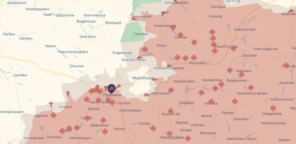 Покровськ на карті Deep State