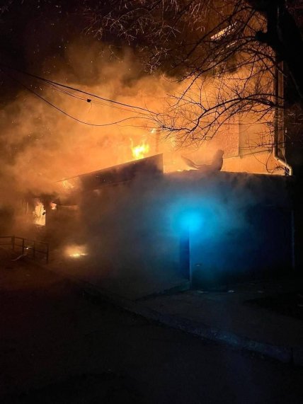 Обстріл Краматорська 21 березня - де пожежа