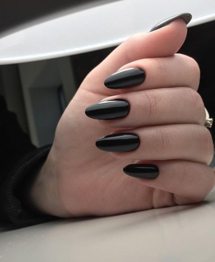 Black manicure