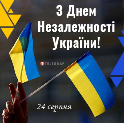 Привітання з Днем незалежності України 2022