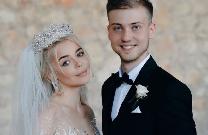 Алина Гросу со своим первым мужем Александром