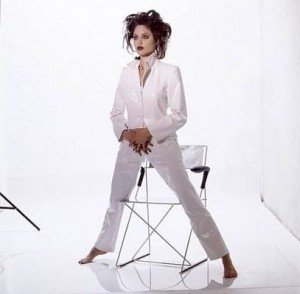 Анджелина Джоли во время работы над фильмом Хакеры