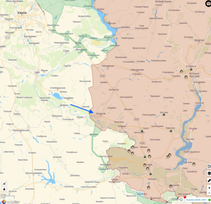 Продвижение ВСУ в направлении Балаклеи