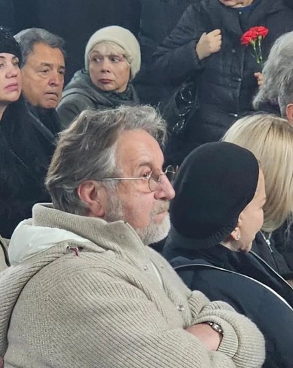 Леонид Ярмольник на похоронах Юрия Николаева