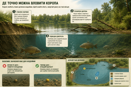 Рыбалка назвал перспективные места для ловли карпа