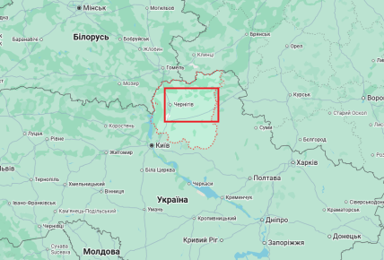 Чернігівська область на карті
