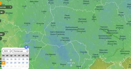 Прогноз погоди Ventusky