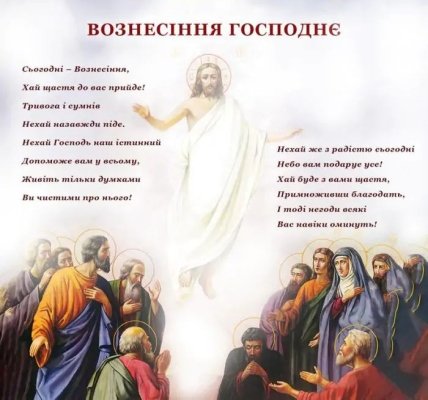 Поздравления с Вознесением Господним 2023 открытки