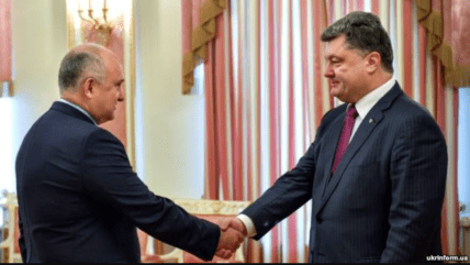 Ігор Смешко та Петро Порошенко