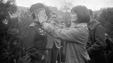 Шепитько на съемках фильма Восхождение