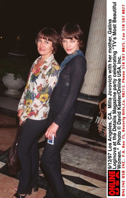 Галина Логінова дочка Мілла Йовович у молодості