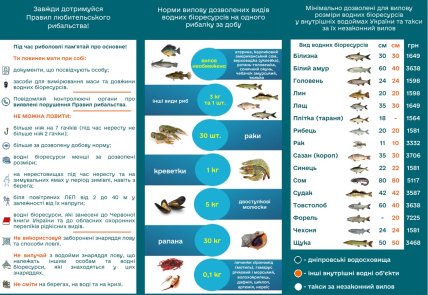 Общие правила рыбалки в Украине