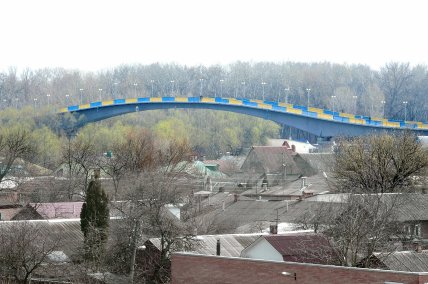 Пешеходный мост через Десну Чернигов