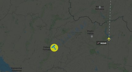 Самолет над Украиной