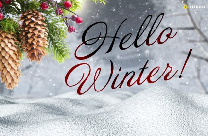 Перший день зими картинки для Вайбер