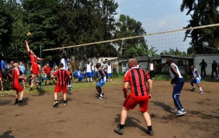 Украинцы миротворцы в Конго выиграли в волейбол