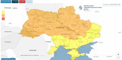 Погода 27 квітня