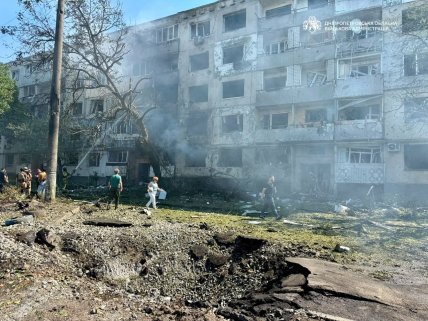 Наслідки удару по Павлограду 20 липня
