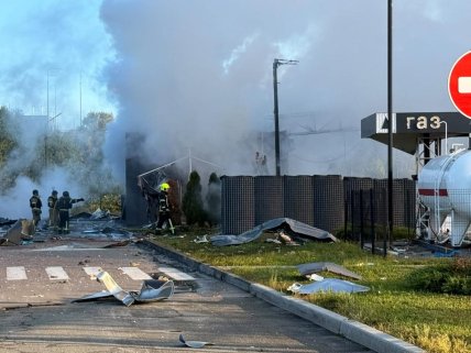 Росія атаковала АЗС Укрнафта у Голосіївському районі Києва 23.09.2026