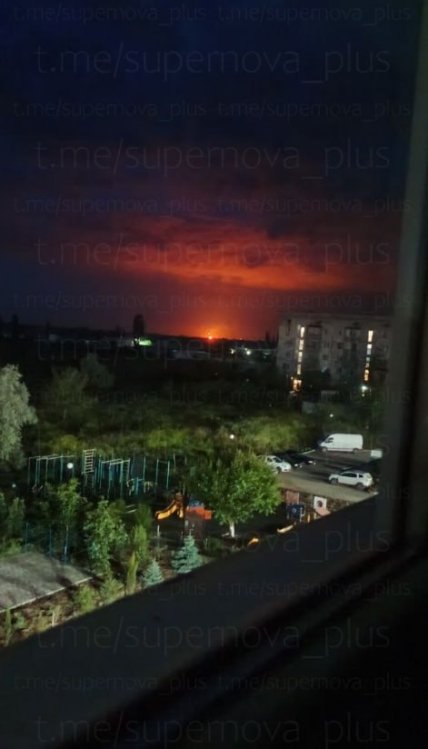 Пожар в районе Таврической ТЭС