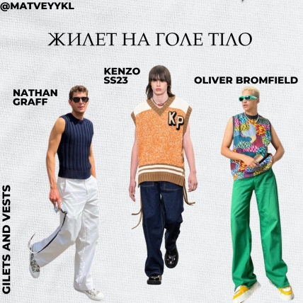 Жилет на голе тіло