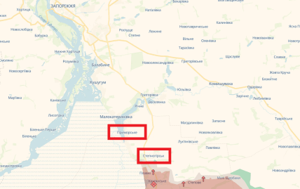 Гле на карте расположены Приморское и Степногорск