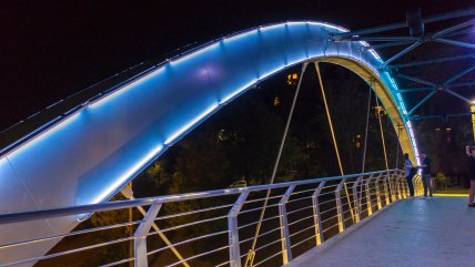 Зоологічний міст з тросами для замків