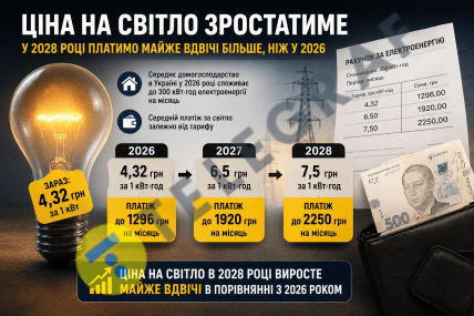 Сколько будет платить за свет средняя украинская семья