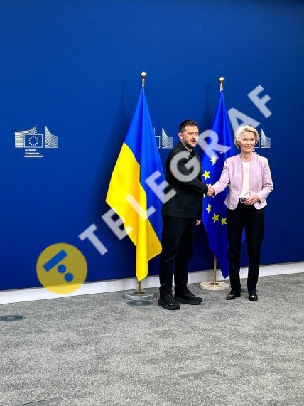 Зеленський зустрівся з Урсулою фон дер Ляйєн у Бельгії