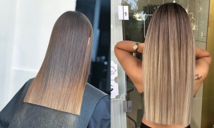 Стрижка на длинные волосы идеально ровные