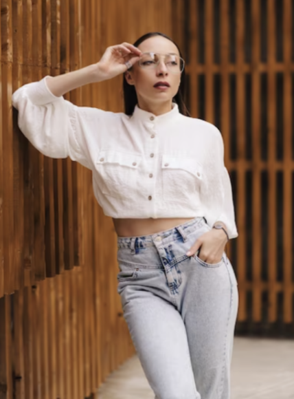 укороченная рубашка