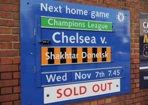 Завтра "Челси" сыграет с донецким "Шахтером"