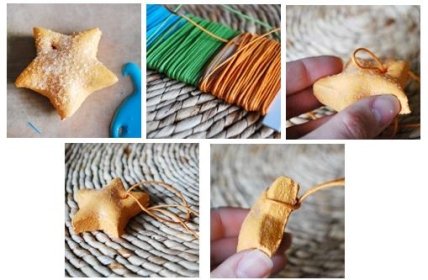DIY. Ожерелье из соленого теста «Морская звезда» - изображение №2