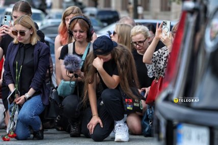 Виктория Рощина прощание Майдан Независимости в Киеве 08.08.2025