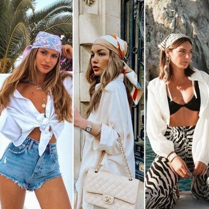 Летние образы с платком