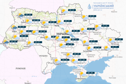 Прогноз погоди в Україні на 14.10.2023