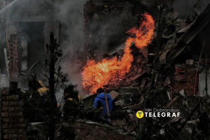 Наслідки російської атаки по Софіївській Борщагівці 22 лютого