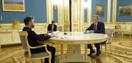 Володимир Зеленський з Деніелом Дрісколлом у Києві, 20 листопада