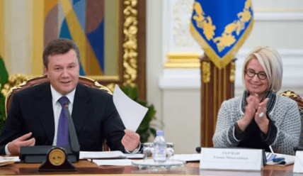 Анна Герман и Виктор Янукович