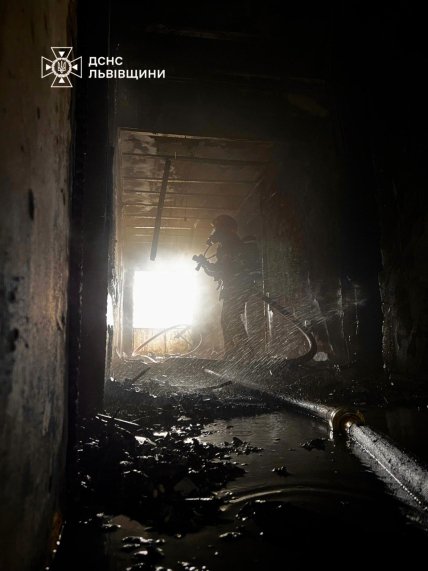 Пожежа в готелі у Львові