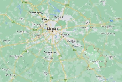 Воскресенский район на карте