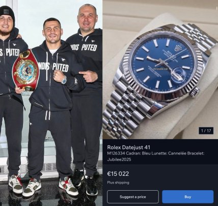 Денис Берінчик одягнув годинник Datejust 41