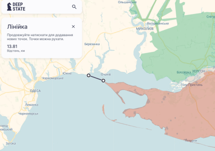 Мис Аджияск на карті бойових дій