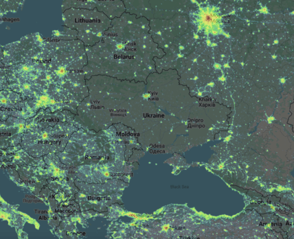 Украина из космоса в 2024