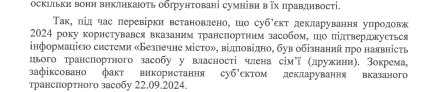 Що встановлено перевіркою. Скриншот