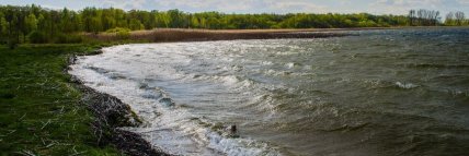 Озеро в селі Сомин