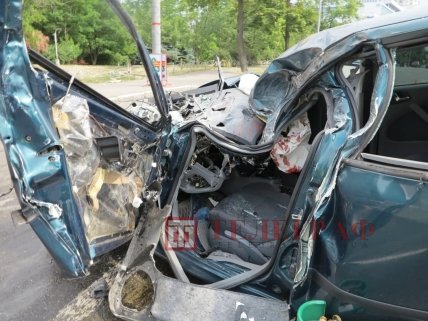 Киев, ДТП на Соломенской улице 17 июля