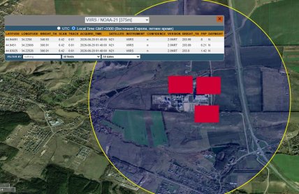 Возгорание на территории Таврической ТЭС